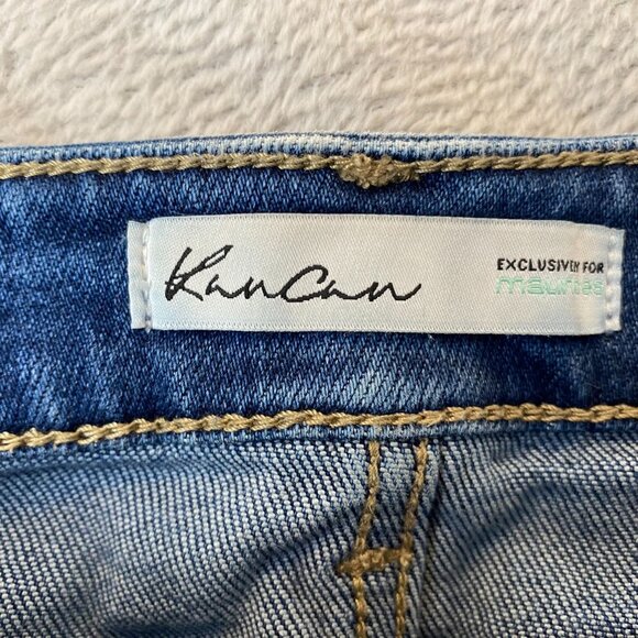 KanCan Womens Skinny Mid-Rise Jeans Size 25 Frayed Hem 211014 - Picture 8 of 16